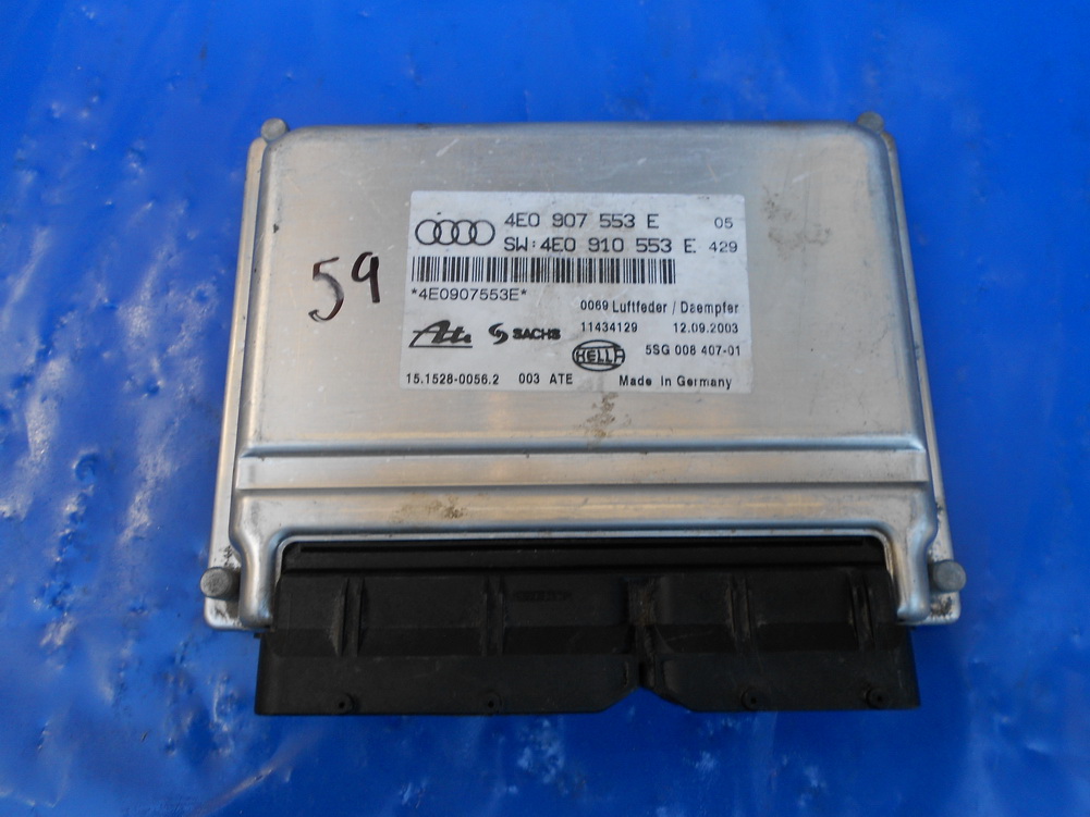 0209 AUDI A8 AIR SUSPENSION CONTROL MODULE 4E0907553E Used Auto Parts